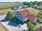 Luftansicht - Familienglück in ruhiger Lage - Gepflegtes Einfamilienhaus mit Werkstatt und PV- Anlage
