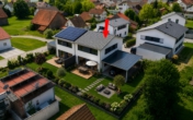 Luftaufnahme - Kapitalanlage oder Eigenheim: KfW-40-QNG DHH mit 1,31 % Finanzierungsübernahme & 16.000 € Zuschuss