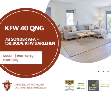 Sichern Sie sich jetzt Ihr Investment mit einem 360° Service – Ihr neues KfW 40 QNG Projekt wartet!, 84036 Landshut, Etagenwohnung
